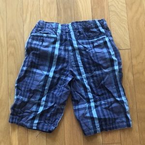 Boys plaid cotton shorts
